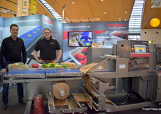 Burkhard Becker and Charles Fletcher from Redpack Europe, a manufacturer of packaging machines.